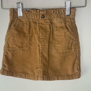 Old Navy Brown Corduroy Skirt Girls Size 2T